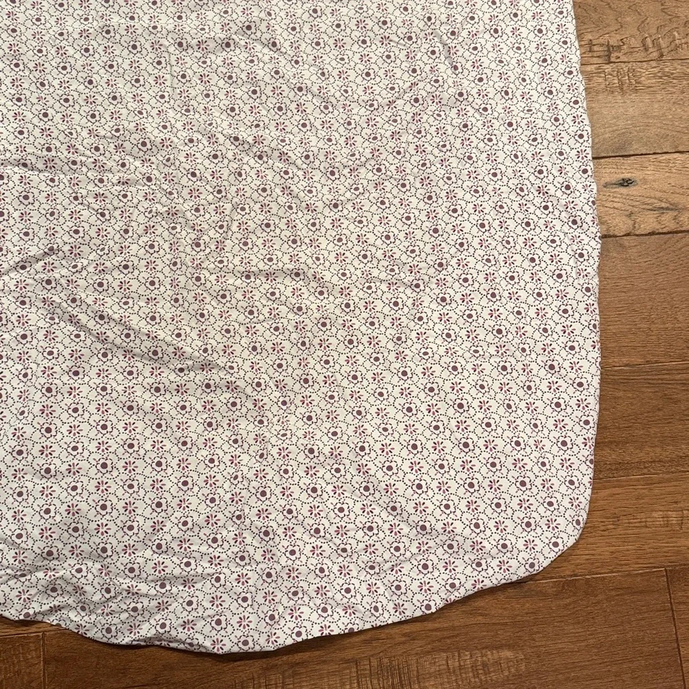 Pottery Barn Kids Brooklyn Fitted Crib Sheet - Purple Floral